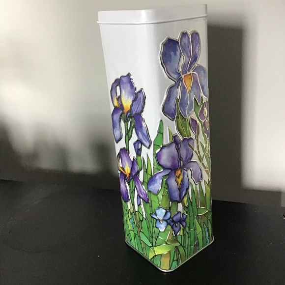 Churchill’s Confectionery  / Collectible  Tin /  Iris Motif - Picture 1 of 1